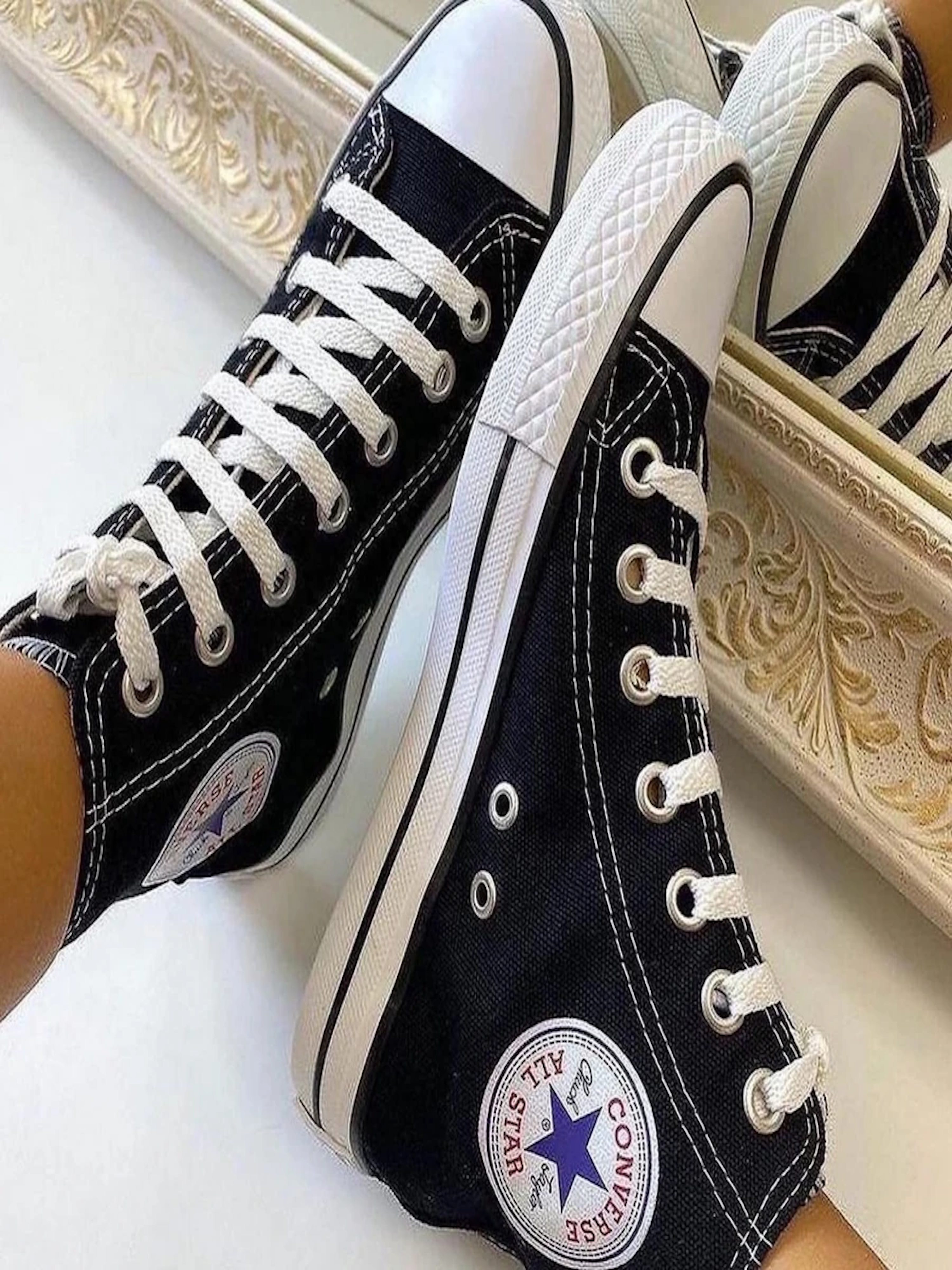 Mopa Uzun Converse - Siyah